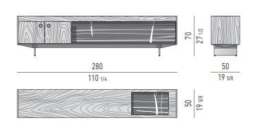 Мебель из дерева и мрамора Sahara Noir Minotti Boteco ARCH-00004756 - Вид №7