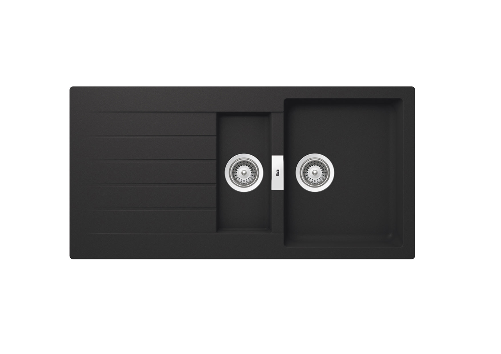 A880170940 Двусторонняя мойка QUARZEX® с 2 чашами ROCA Oslo