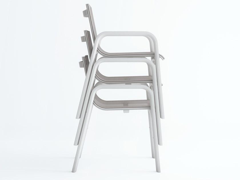 GANDIABLASCO Штабелируемое садовое кресло Batyline® с подлокотниками Stack sun-id-1477892 - Вид №1