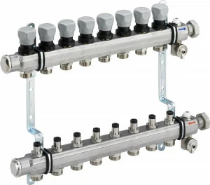 587 840 1) Модель 1006 Трубопроводные системы  Fonterra панельное отопление  Коллекторы  Нержавеющая сталь