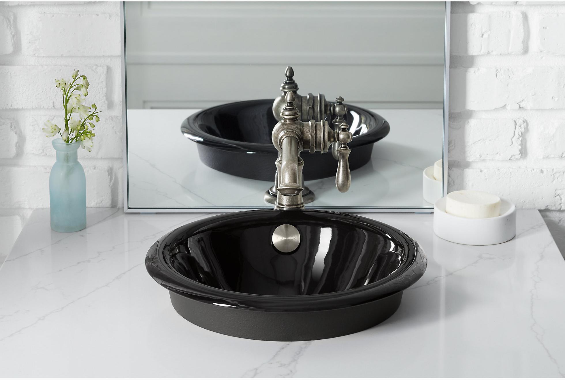 KOHLER Круглая встраиваемая раковина Iron Plains / под столешницу K-20211-K4  - Вид №10