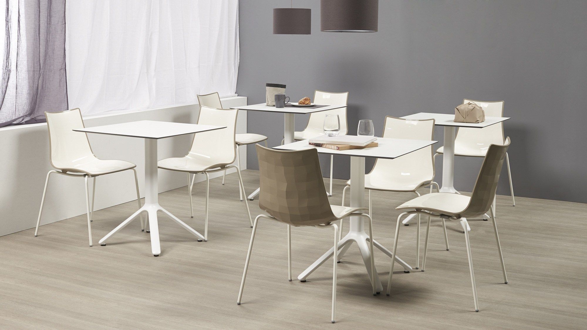 Стальной штабелируемый стул S-CAB Zebra ARCH-00065202 - Вид №3