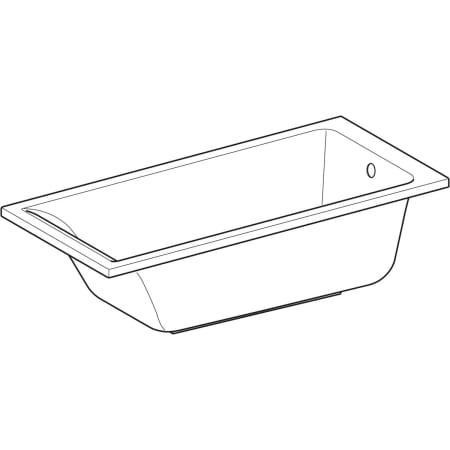554.305.01.1 Прямоугольная ванна Geberit Renova Plan Geberit  - Вид №1