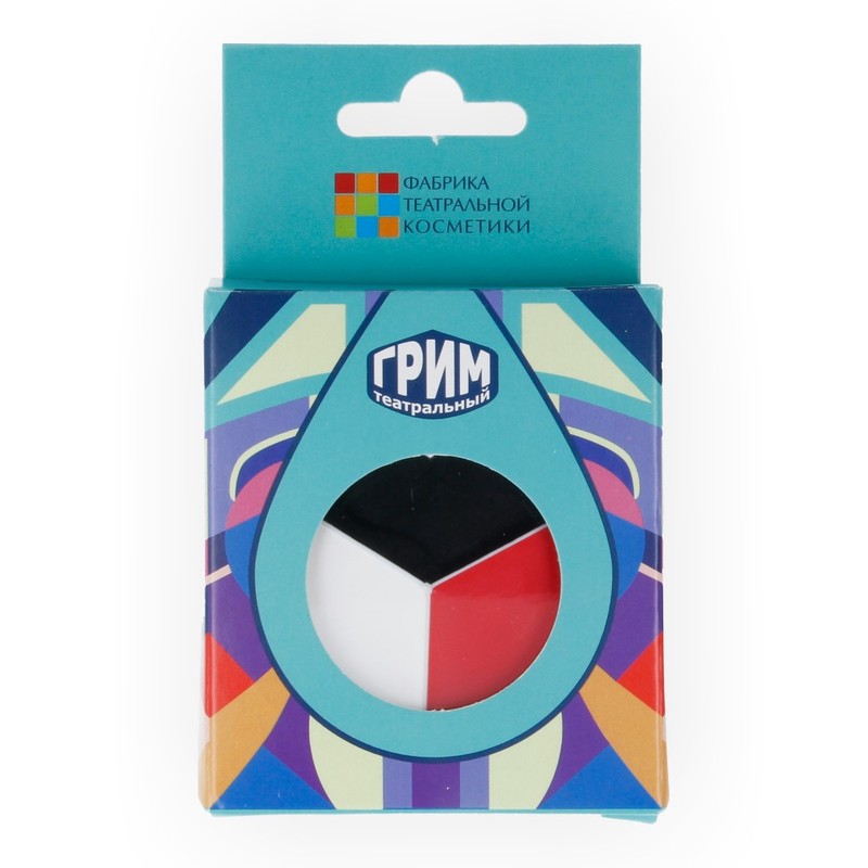 0302 Театральный грим черный/белый/красный ФТК 