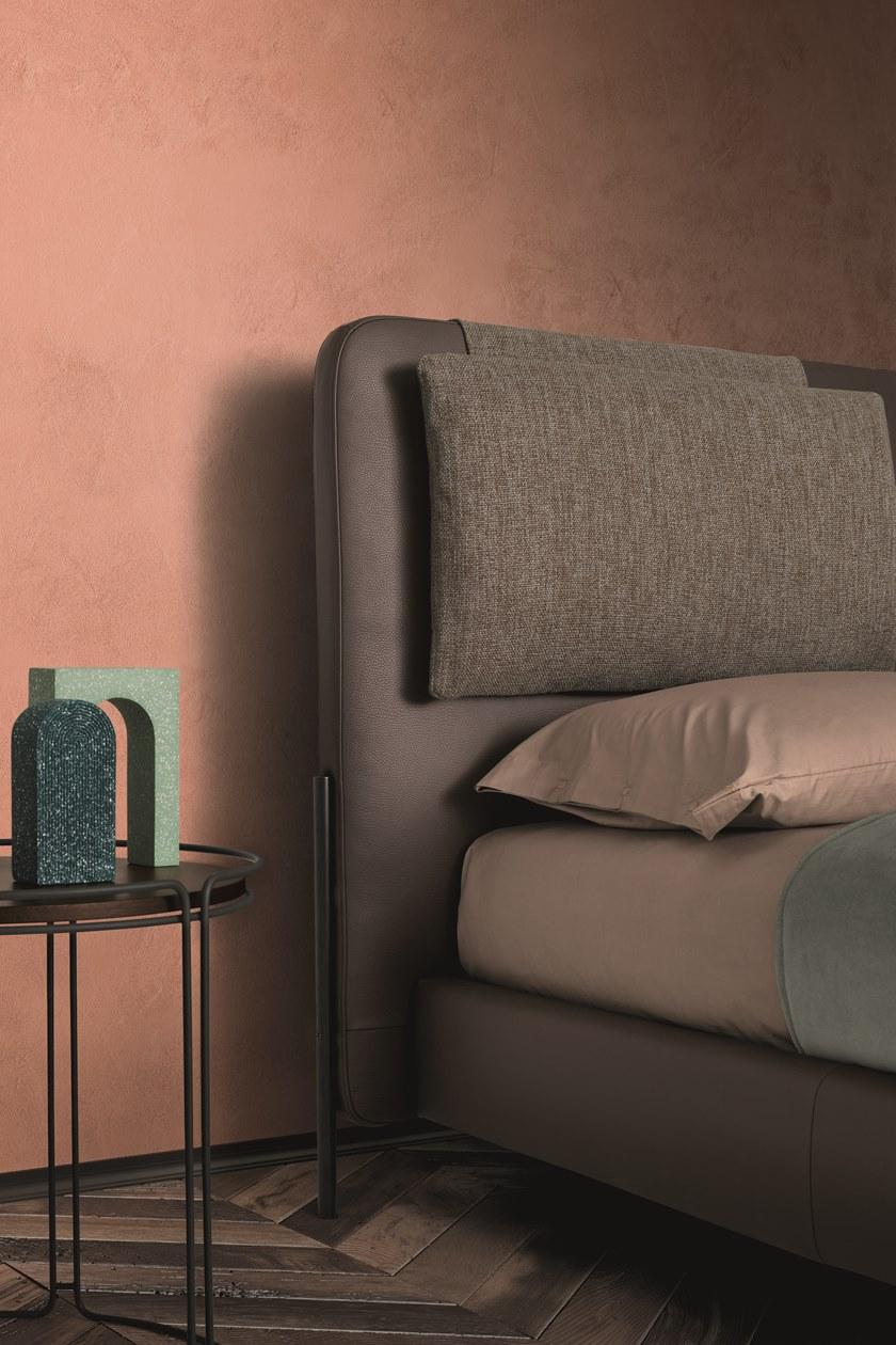 Ditre Italia Кожаная кровать с мягким изголовьем sun-id-1418028 - Вид №1