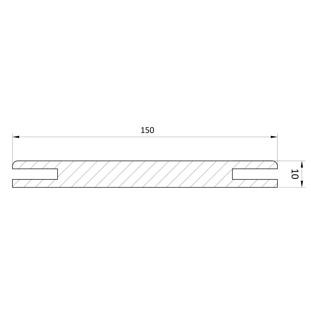 Добор телескопический Нова 2070x150x10 мм ПВХ ламинация цвет ясень ривьера крем CASAPORTE STLM-2177353 - Вид №3