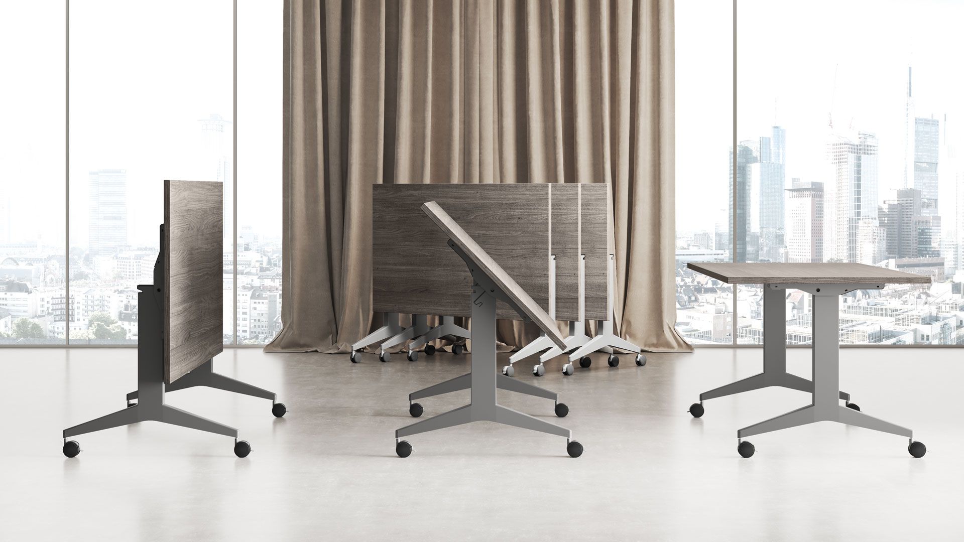 Прямоугольный стол с откидным верхом Las Mobili Oyo ARCH-00119245 - Вид №1