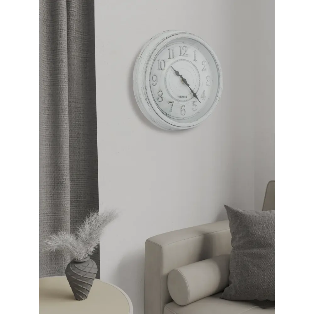 Часы настенные Dream River DMR круглые ø40.8 см цвет белый STLM-2137764 - Вид №5
