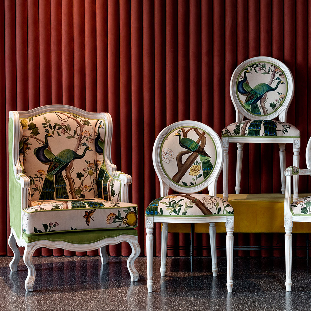 21060731 Кресло «Индокитайский зелёный павлин» Object Desire  - Вид №8