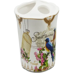 Стакан для зубных щёток настольный Vidage Птички