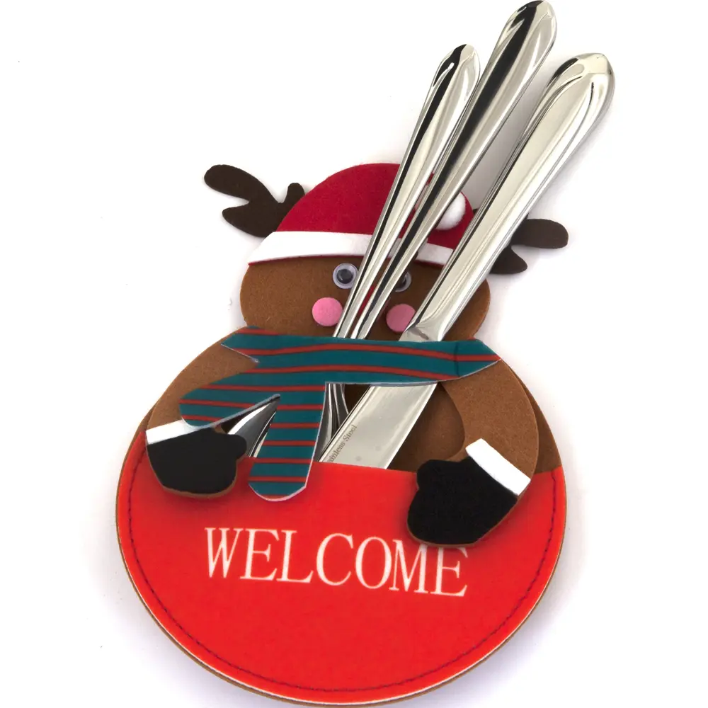 Конверт для столовых приборов Welcome Олень красный 84547235 STLM-2194344 REMILING HOUSEHOLD  - Вид №1