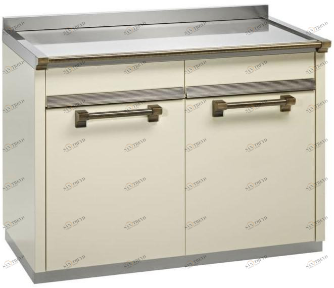 Steel Кухонный шкаф из нержавеющей стали с дверцами Ascot sun-id-1446872