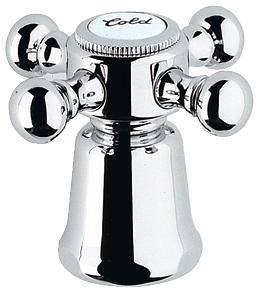 Рукоятка Arabesk 1/2, синий/красный GROHE 45277000 Spare Parts