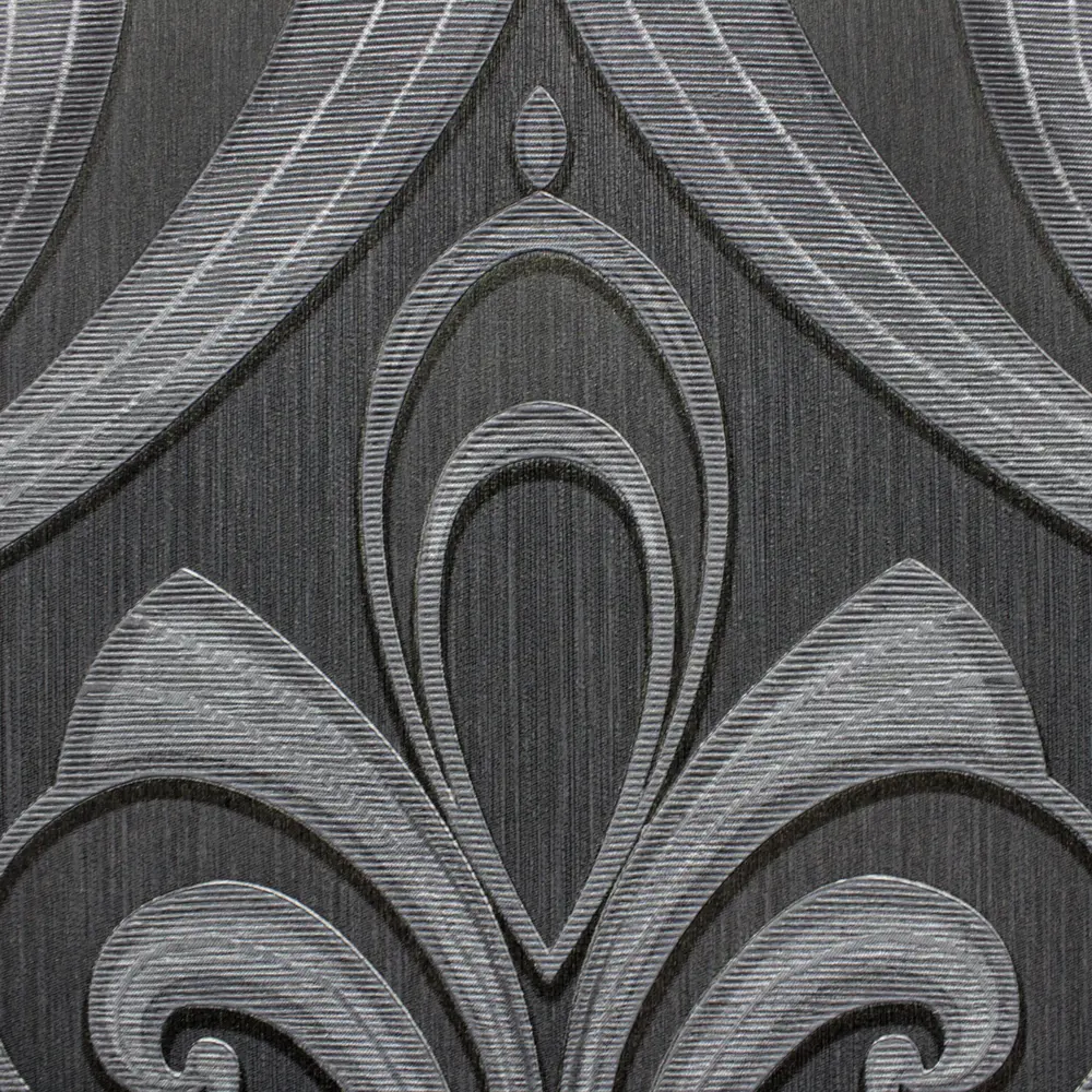 Обои флизелиновые Erismann Elegance чёрные 1.06 м 3633-7 STLM-2096936 - Вид №1