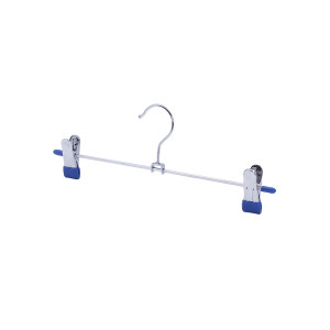 Вешалка металлическая  для брюк и юбок с клипсами, 300x22x110 мм, хром LJPS0027 Public Steel Россия