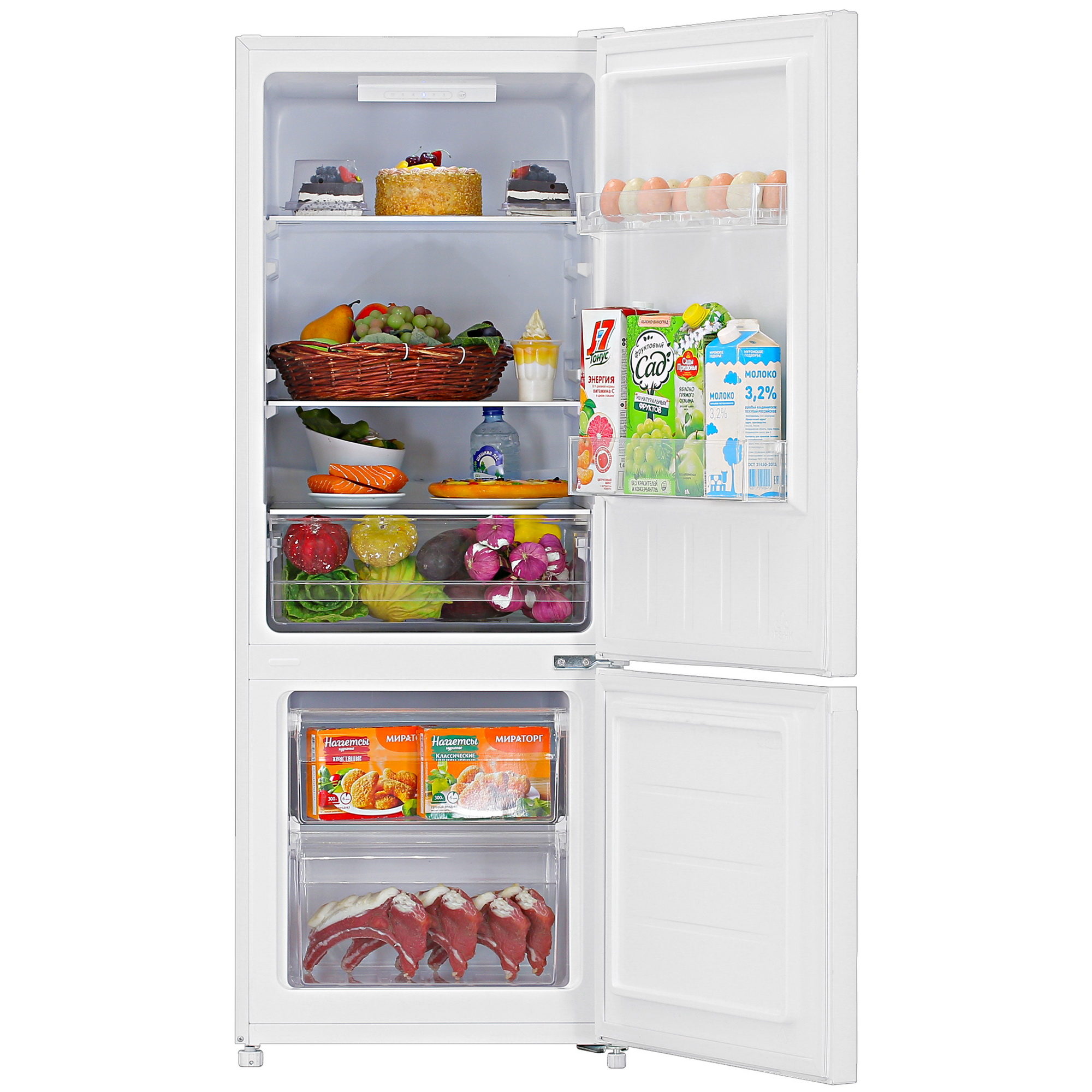 5401288 Холодильник с морозильником   DEXP B2-21AMG белый STDN-0143814 - Вид №5