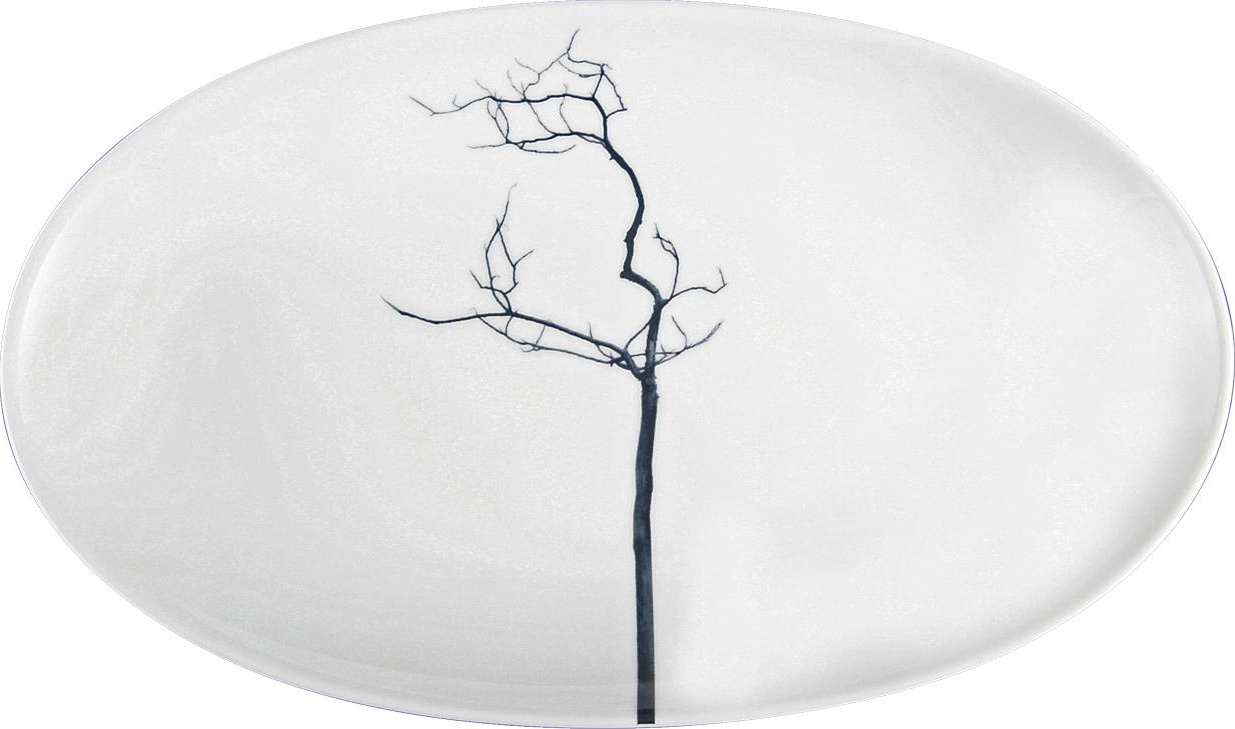 71202 Dibbern Блюдо овальное Dibbern "Чёрный лес" 24см Фарфор костяной 