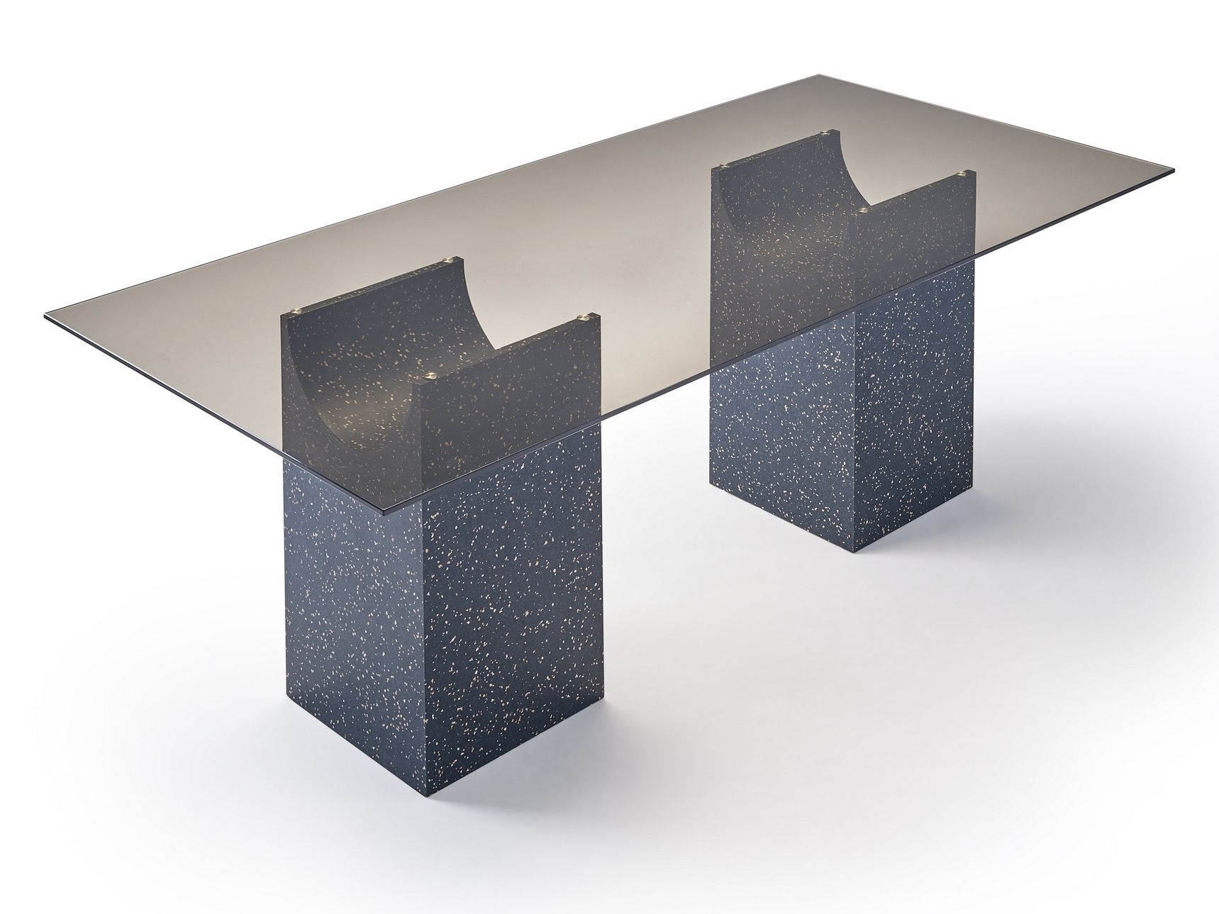 Прямоугольный стол со стеклянной столешницей и основанием IQ Surface SANCAL Vestige ARCH-00141491