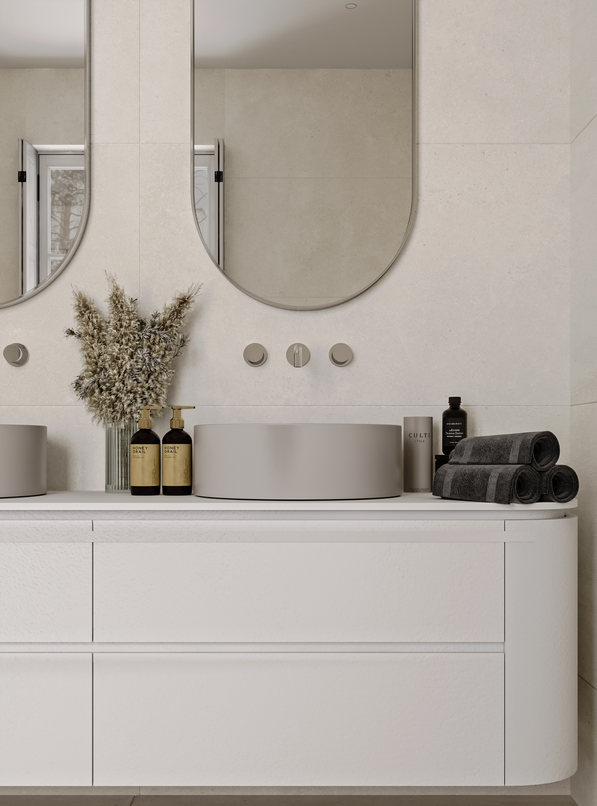 Белоснежный керамогранит Staro Concreto – элегантность бетона STP-ST132 INCOLOR - Вид №3