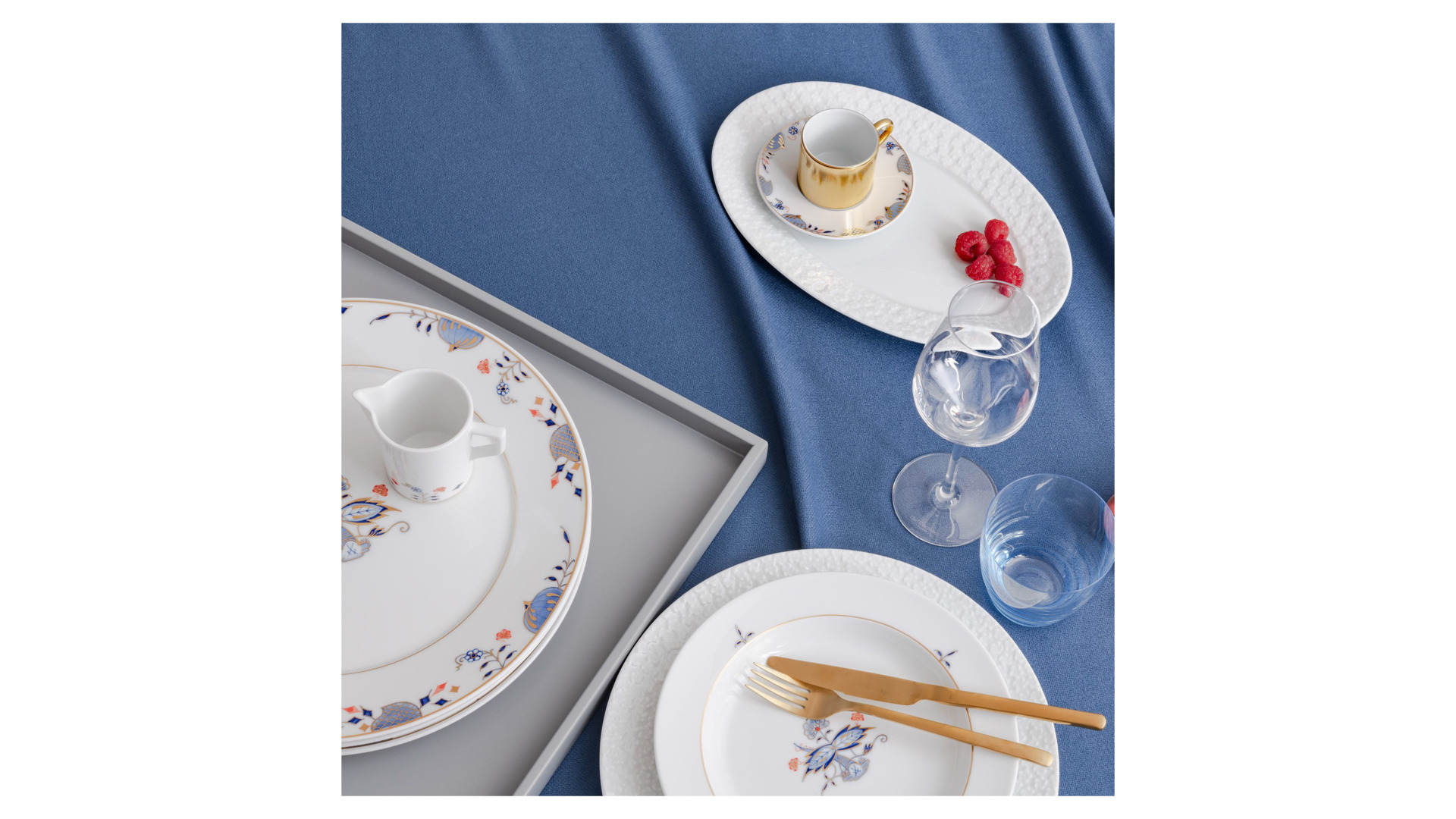 10664337 Meissen Набор из 6 тарелок суповых Meissen "Королевский цвет. Белый бисквит", 23см Фарфор  - Вид №2