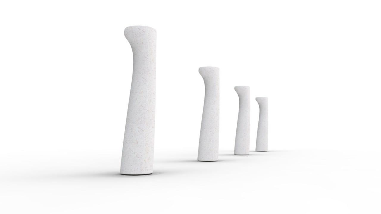 Реконструированный каменный столб / пепельница для общественных мест Viscio Urban Design BAMBOO ARCH-00085829 - Вид №2