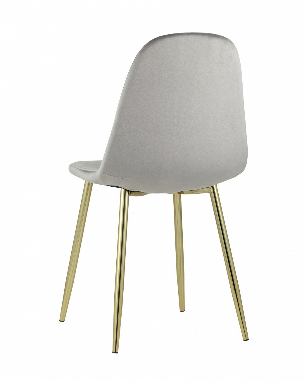 Стул со спинкой серый с золотыми ножками "Валенсия" STOOL GROUP ДИЗАЙНЕРСКИЕ, ИНТЕРЬЕРНЫЕ 00-3881782 Серый  - Вид №3