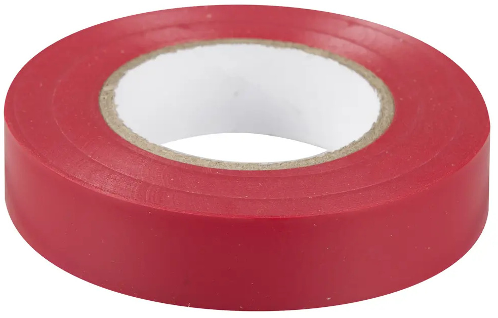 Изолента IEK красная ПВХ для электромонтажа 19 мм 12462958