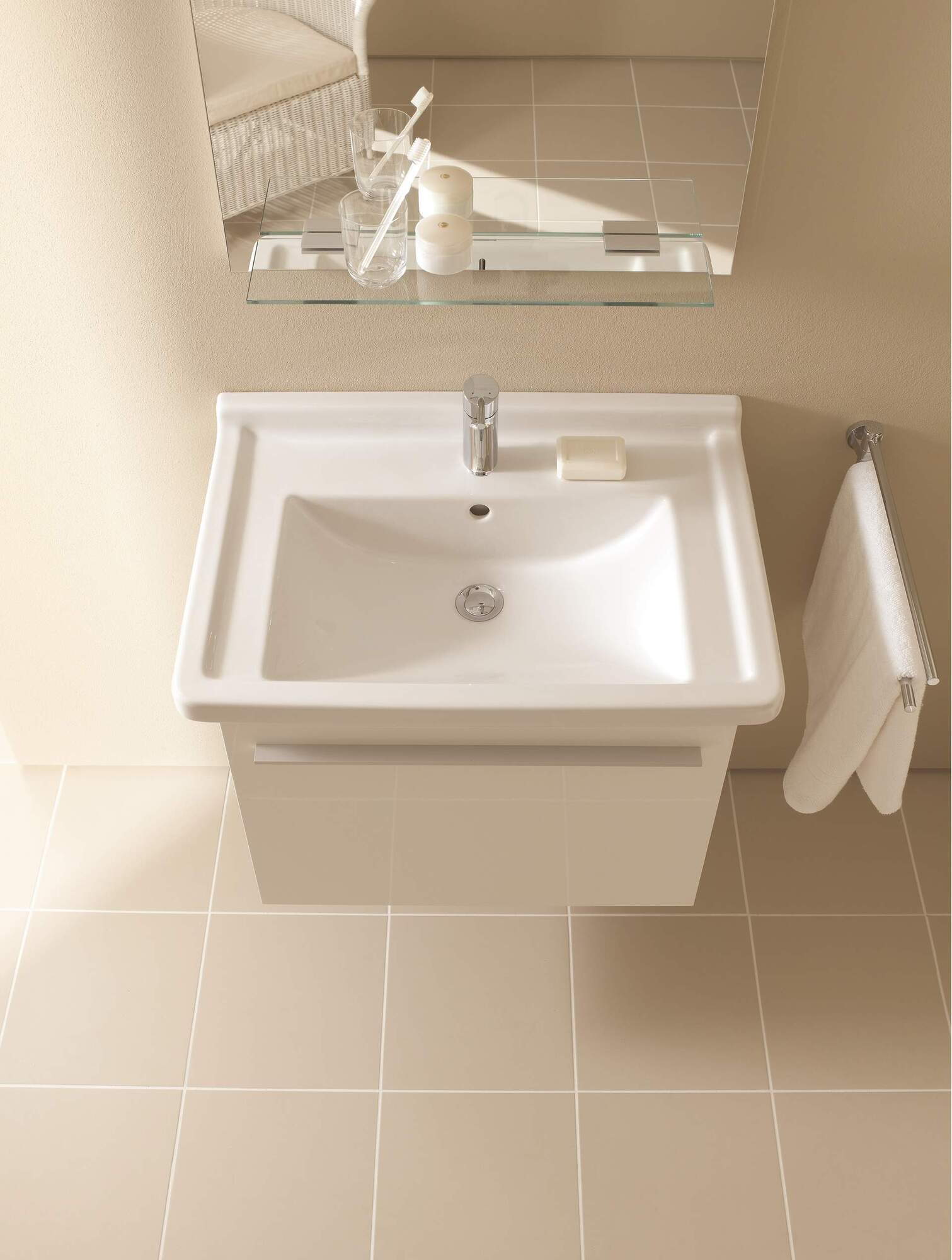 XL605602222 Тумбочка подвесная X-Large #XL6056 600 x 468 мм Белый глянцевый декор Duravit - Вид №3