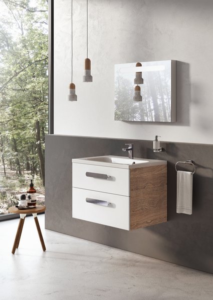 Тумба под умывальник SD 800 CHROME II каппучино/белая Ravak X000000923 - Вид №2