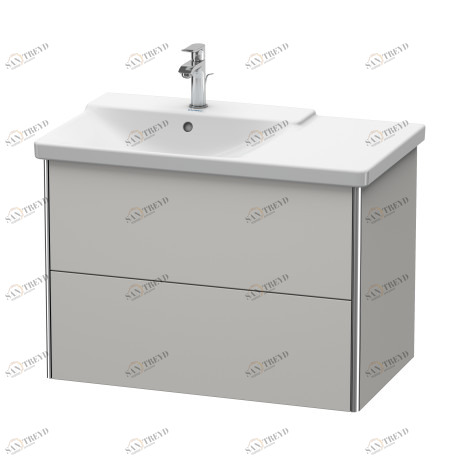 XS418400707 Тумбочка подвесная XSquare #XS4184 810 x 473 мм Бетонно-серый матовый декор Duravit