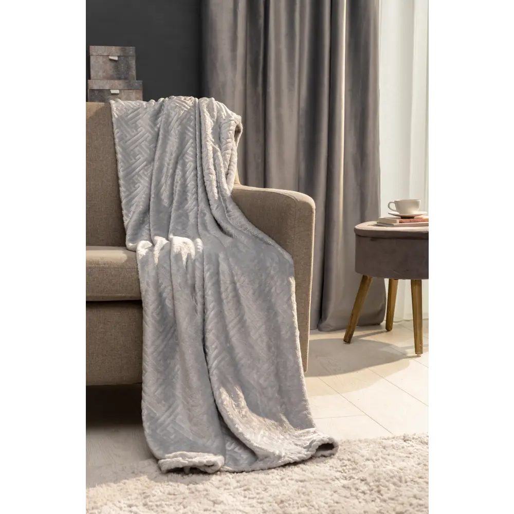 Плед Ardenza Hanya 150x200 см фланель цвет серый STLM-2028224 - Вид №2