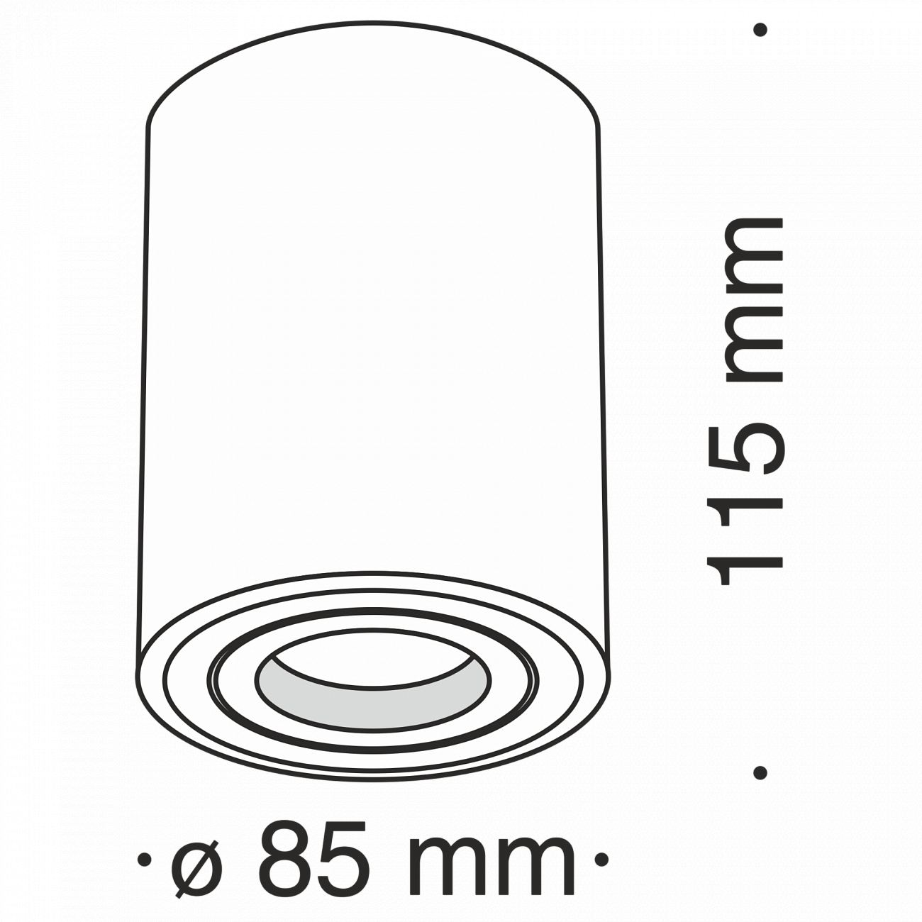 Спот потолочный галогеновый 11,5 см черный Alfa TECHNICAL CEILING & WALL 00-3956953 Черный  - Вид №3