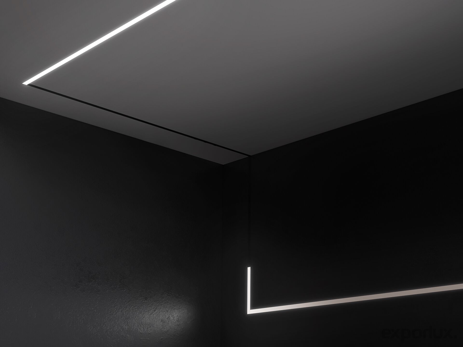 Утопленное алюминиевое освещение трека Exporlux FLEXIBLE EN ARCH-00002588 - Вид №2