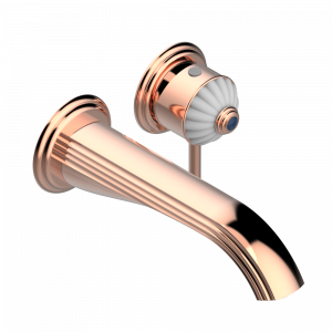 A8S-6541B Trim only for Built-in basin mixer with spout (two x 1/2'' inlets and one 1/2'' outlet), without waste Thg-paris Vogue с лазуритом Розовое золото