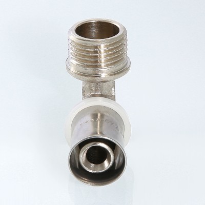 VTm.253.N.002606 Пресс-фитинг – угольник с переходом на наружную резьбу Valtec 26 мм х 1"  - Вид №2