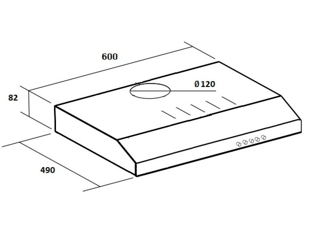 9145471 Вытяжка подвесная SCHTOFF C1-T600 X серебристый STDN-0056781 - Вид №1