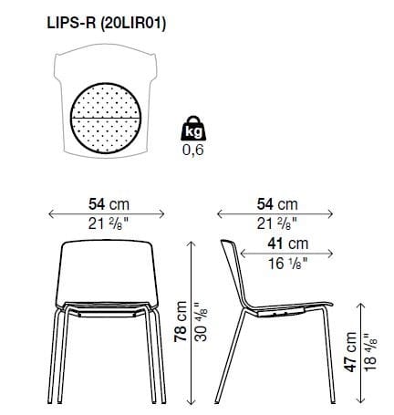 Деревянный штабелируемый стул Kristalia рама ARCH-00113937 - Вид №12