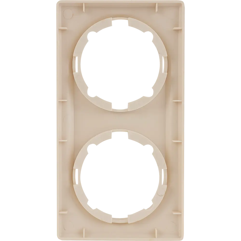 Рамка Florence от OneKeyElectro для двух розеток, бежевая 82127000 STLM-0019885 - Вид №2