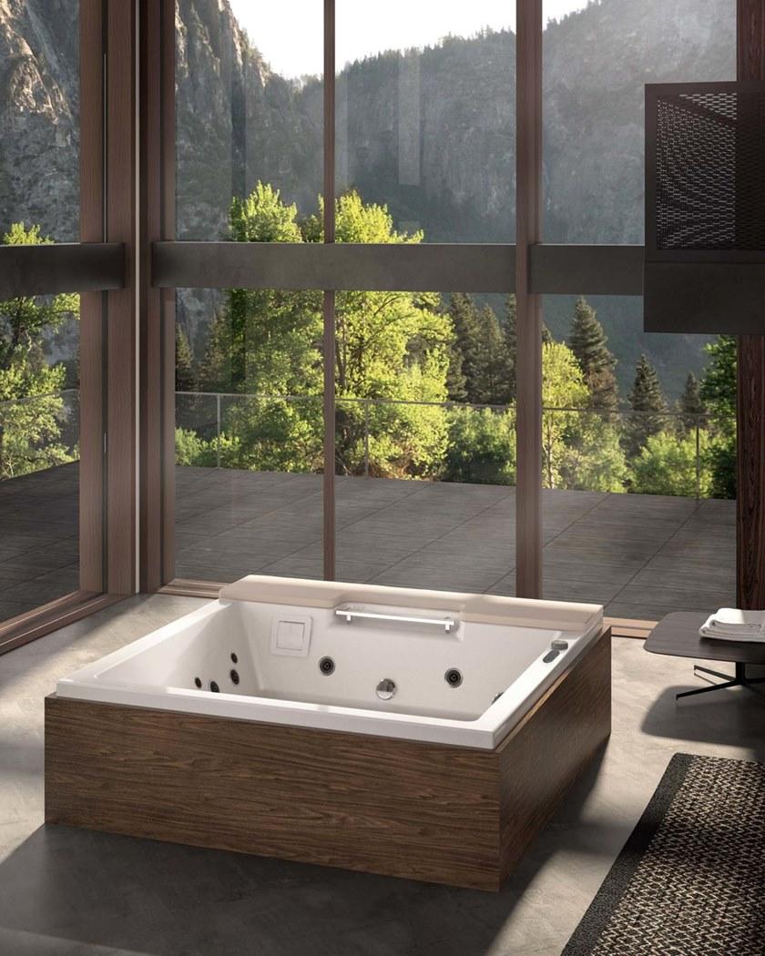 Albatros Квадратный мини-бассейн с 4-х местной хромотерапией Soreha 04so18pn  - Вид №2