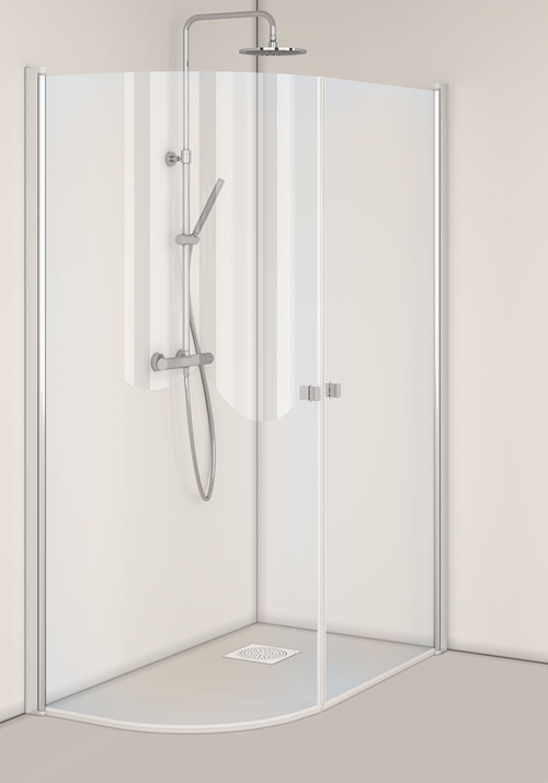 1450453 Igloo Pro J + Душевой Уголок Прямой Прозрачный Стекло 80X100 Hafa Прозрачный  - Вид №1