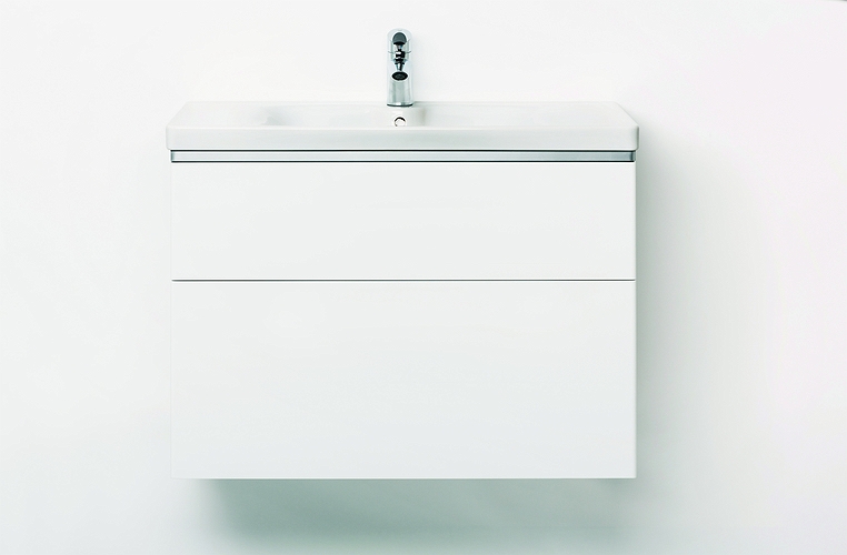 9610262101 IDO Glow напольная тумба под умывальник, с двумя ящиками, W = 980 мм, W1 = 1000 мм, дуб - Вид №3