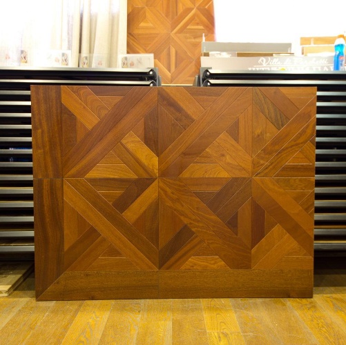 Модульный паркет Marco Ferutti Linea Linea Сапели Сапеле (Гладкая) 405х405 мм 2600600039 - Вид №4