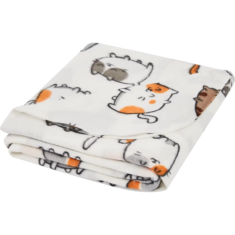 Плед Кот милашка 130x170 см флис цвет разноцветный Ardenza Детство STLM-2123613