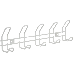 Вешалка настенная SHT-WH14-5 48.5х13 см, металл, цвет белый