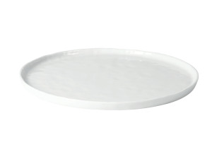 Фарфоровая плоская круглая тарелка