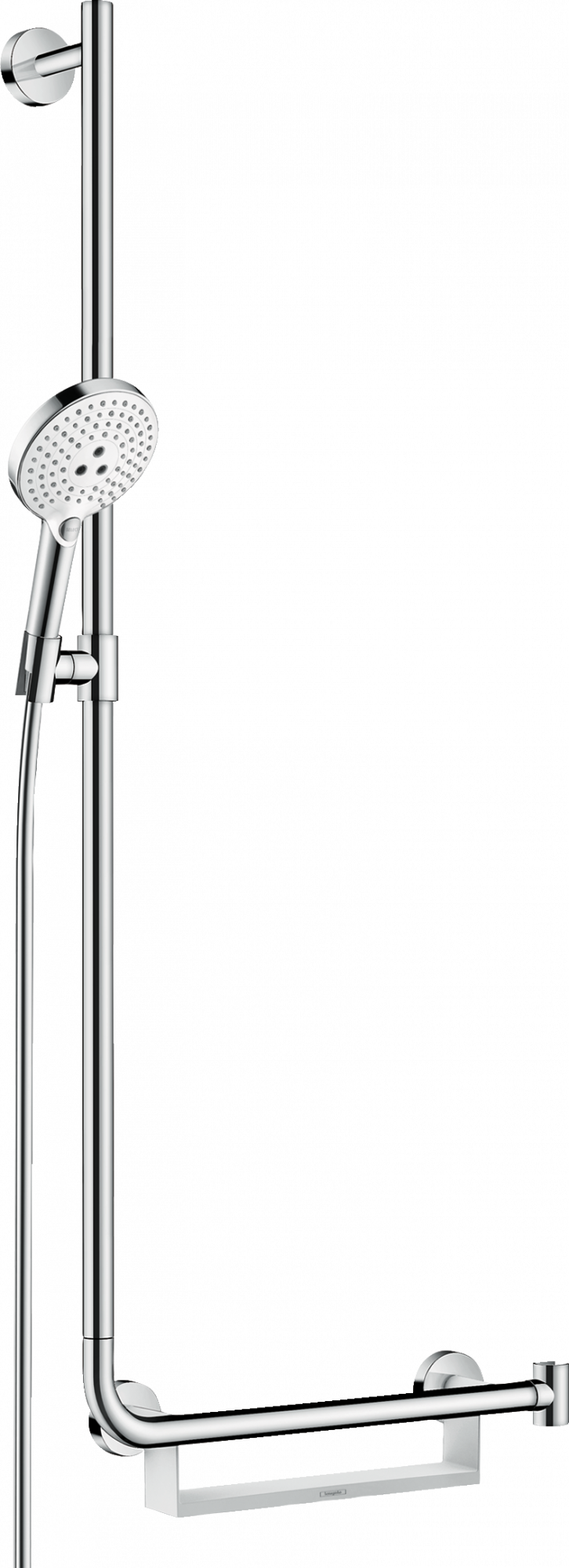 26324400 Raindance Select S Душевой набор 120 3jet со штангой 110 см слева Hansgrohe 