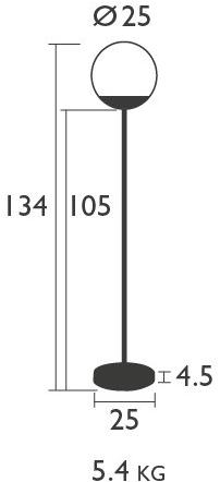 Fermob Беспроводной напольный светильник Mooon! 5310 - Вид №12