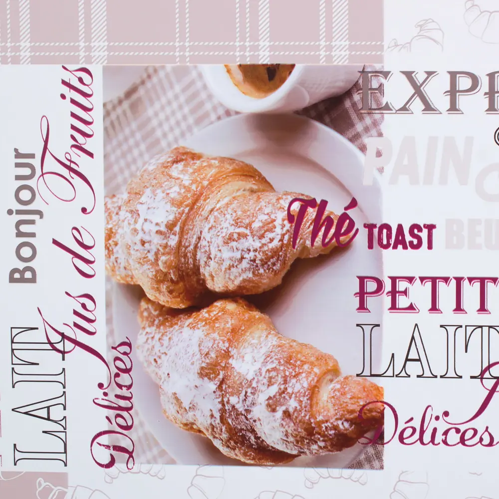 Скатерть «Круассаны» 180х140 см ПВХ Santreyd STLM-2098098 - Вид №1