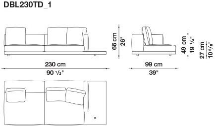 B&B Italia Кожаный диван Dock sun-id-1441060 - Вид №143
