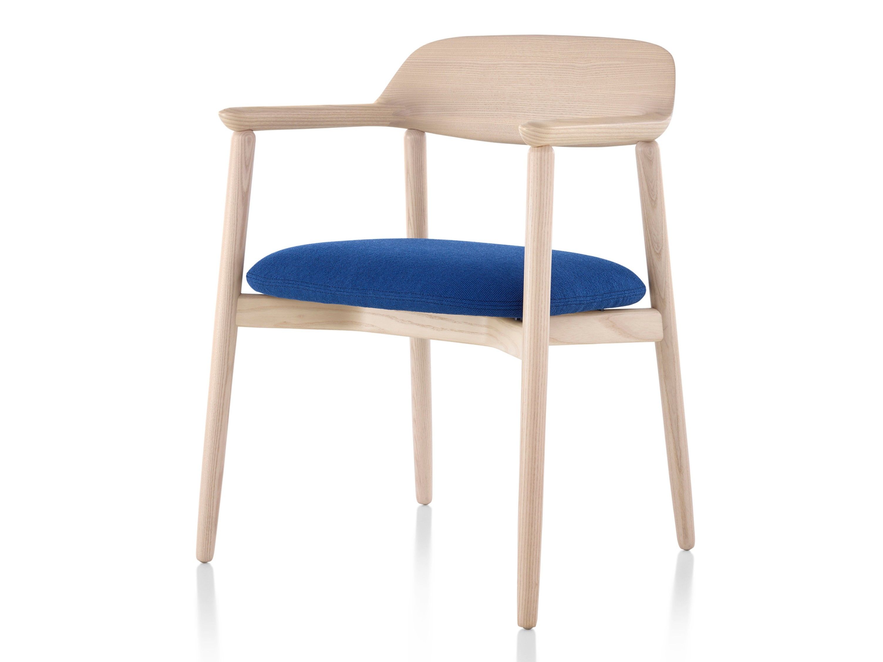 Деревянный и тканевый стул с подлокотниками Herman Miller Crosshatch ARCH-00041179 - Вид №1